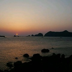夕陽が綺麗の画像