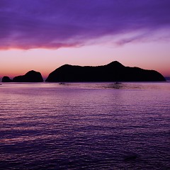 夕焼けの画像