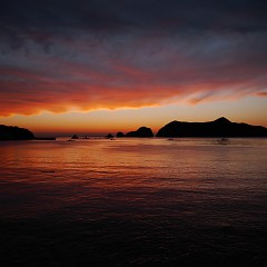 夕焼けの画像