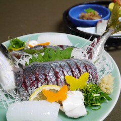 鯵のお造りの画像