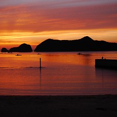 夕焼けの画像