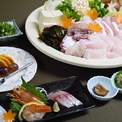 鯛めし＆クエ鍋の画像
