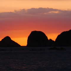 綺麗な夕陽の画像