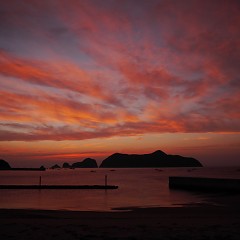 夕焼けの画像