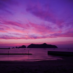 夕焼けの画像
