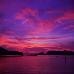 綺麗な夕焼けの画像