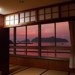 綺麗な夕焼けの画像