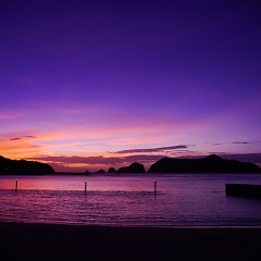 今日の夕焼けの画像