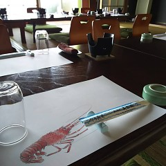 伊勢海老フルコースの画像