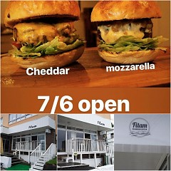 ハンバーガー＆コーヒーの画像