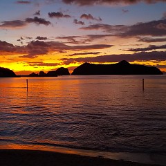 夕焼けの画像