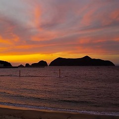 夕焼けの画像