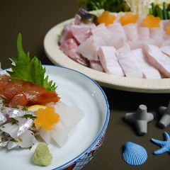 クエ鍋コースの画像