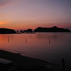 綺麗な夕焼けの画像