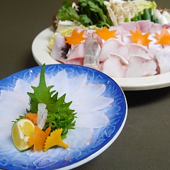 クエ鍋フルコースの画像
