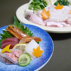 クエ鍋コースの画像