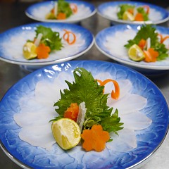 天然クエ鍋フルコースの画像