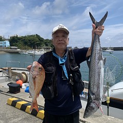 8月22日（木）午前便・タテ釣りの写真その1