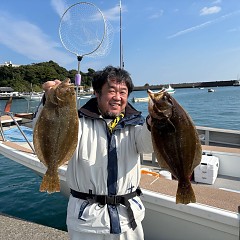 11月22日（金）午前便・ヒラメ釣りの写真その1