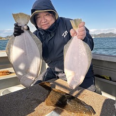 1月 3日（金）1日便・ヒラメ釣りの写真その3