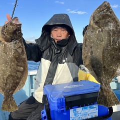 1月 3日（金）1日便・ヒラメ釣りの写真その1