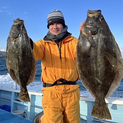 1月 3日（金）1日便・ヒラメ釣りの写真その4