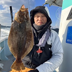 1月 3日（金）1日便・ヒラメ釣りの写真その7