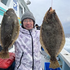 1月 12日（日）一日便・ヒラメ釣りの写真その2