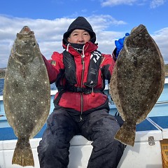 1日 16日（木）一日便・ヒラメ釣りの写真その1