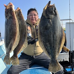 1月 23日（木）一日便・ヒラメ釣りの写真その1