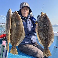 1月 23日（木）一日便・ヒラメ釣りの写真その2