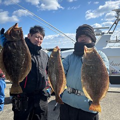 1月30日（木）午前便・ヒラメ釣りの写真その1