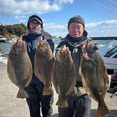 1月30日（木）午前便・ヒラメ釣りの写真その2