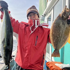 2月 3日（月）一日便・ヒラメ釣りの写真その2