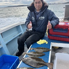 2月 3日（月）一日便・ヒラメ釣りの写真その8