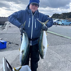 2月19日（水）午前便・ヒラメ釣り・午後便・アジ釣りの写真その1