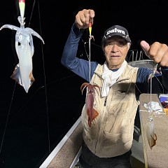 8月 8日（金）夜便・イカメタル、アカイカ釣りの写真その1