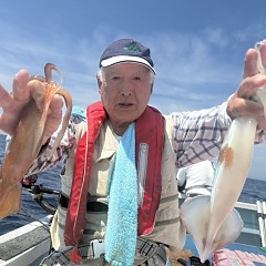 8月 18日（月）一日便・スルメイカ釣りの写真その1