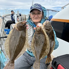 11月1日(土)午前便・ヒラメ釣りの写真その1