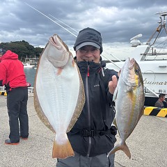 11月4日(火)午前便・ヒラメ釣りの写真その1