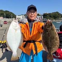 11月7日（金）午前便・ヒラメ釣りの写真その1