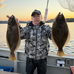 11月24日（月）午後便・ヒラメ釣りの写真その1