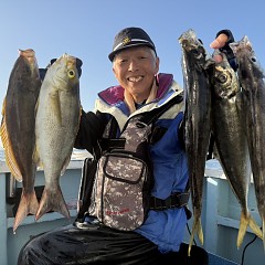4月18日（土）午後便・アジ釣りの写真その1