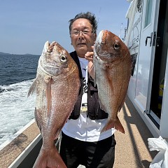 8月2日(日)午前便・タテ釣りの写真その1