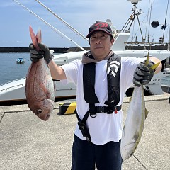 8月10日(月)午前便・タテ釣りの写真その1