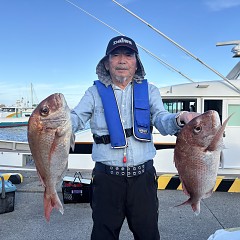 8月17日(月)午前便・タテ釣りの写真その1