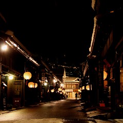 古い街並み 冬