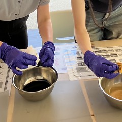 【サムネイル画像】平湯でべんがら染め！旅の思い出を作ろう